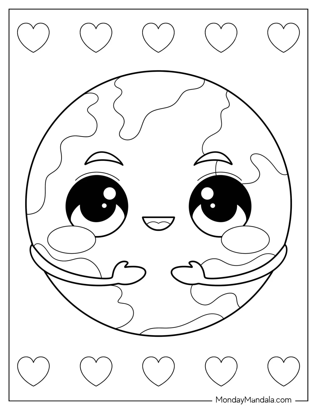 Free Coloring Pages Of The Earth
