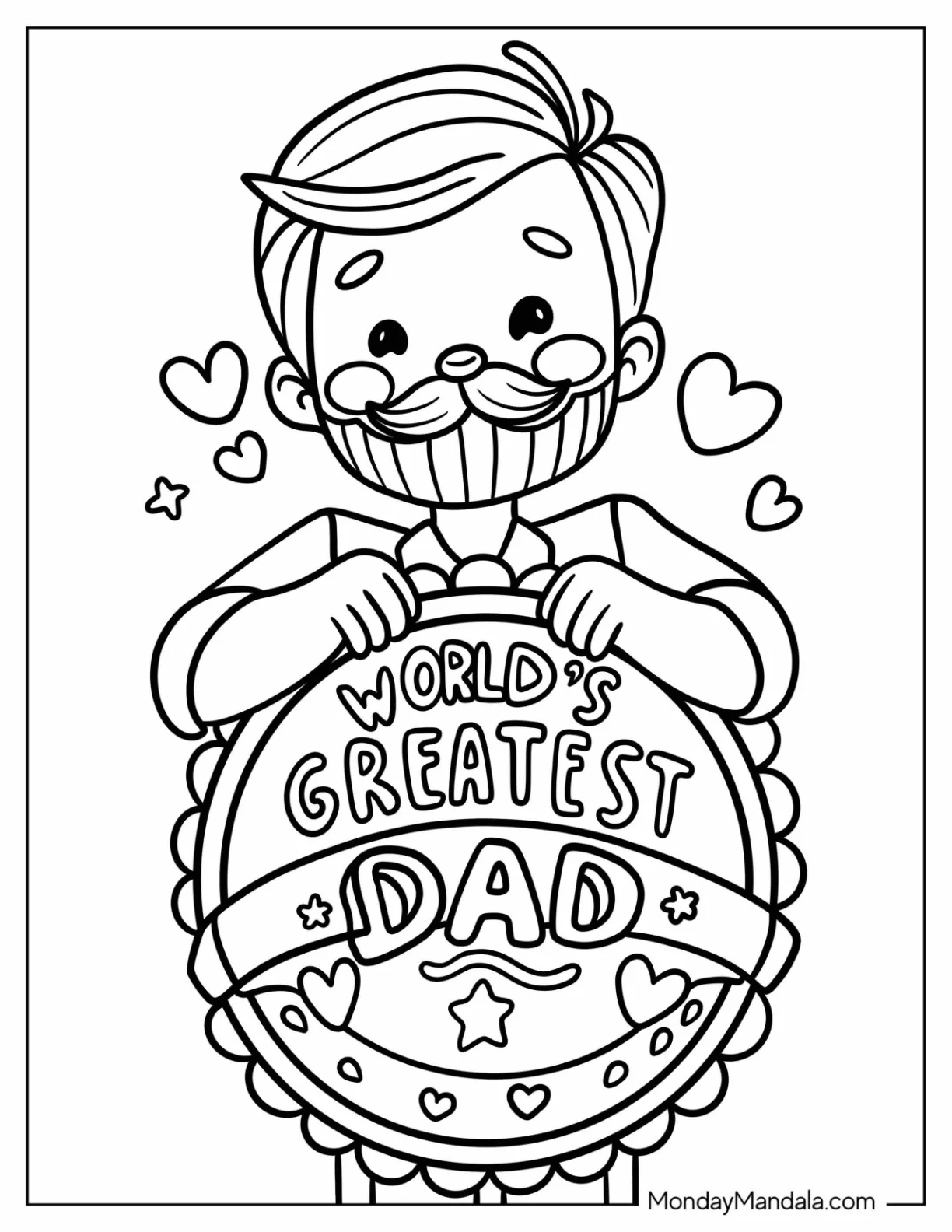 20 Father s Day Coloring Pages Free PDF Printables 20 Father s Day Coloring Pages Free PDF Printables