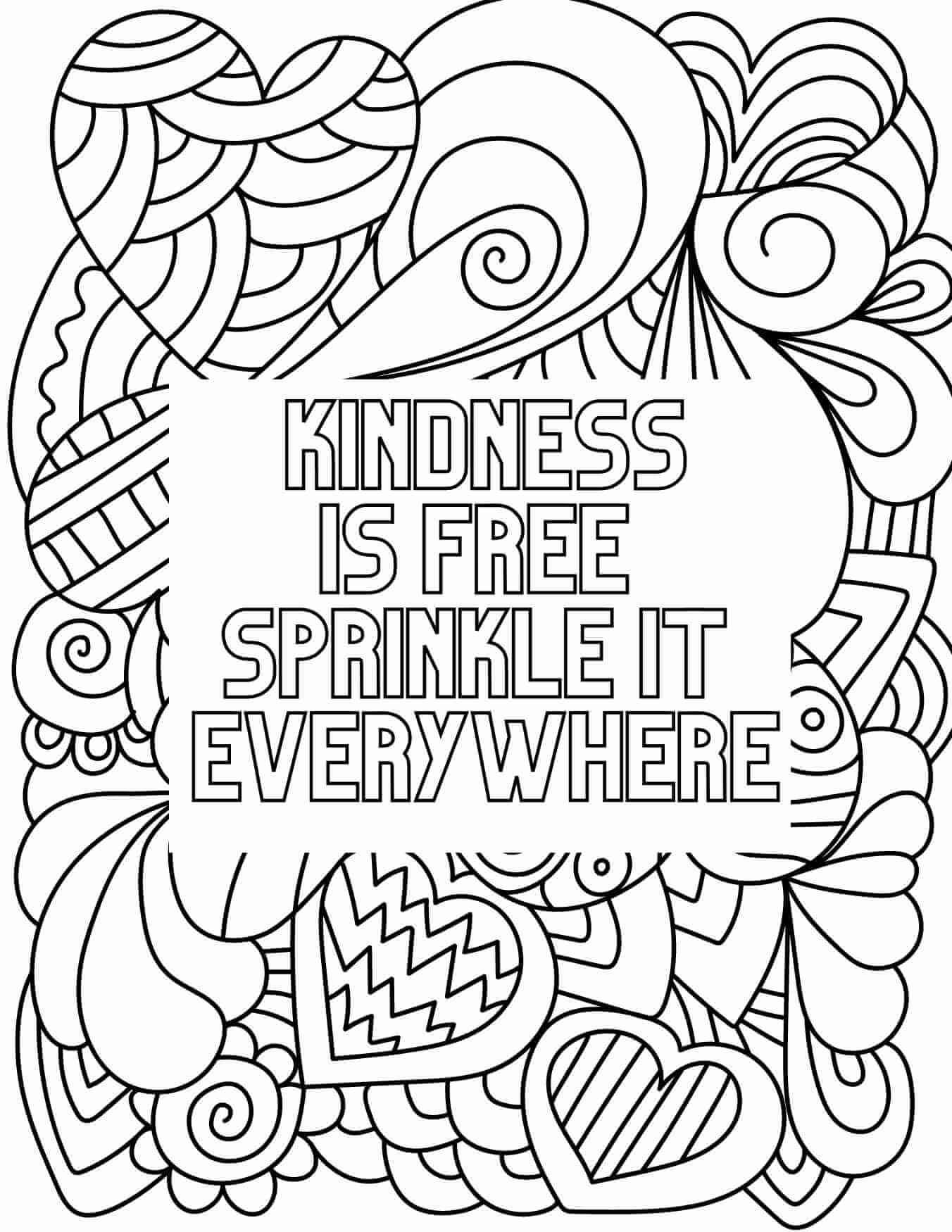 20 Free Kindness Coloring Pages 20 Free Kindness Coloring Pages
