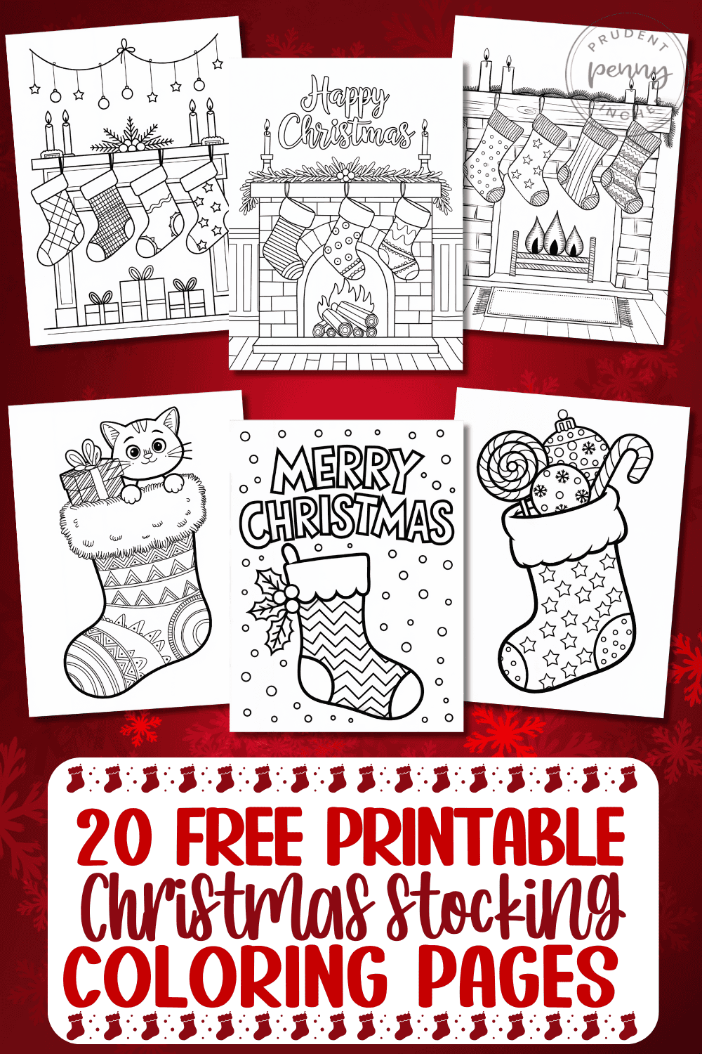 Printable Stocking Coloring Pages