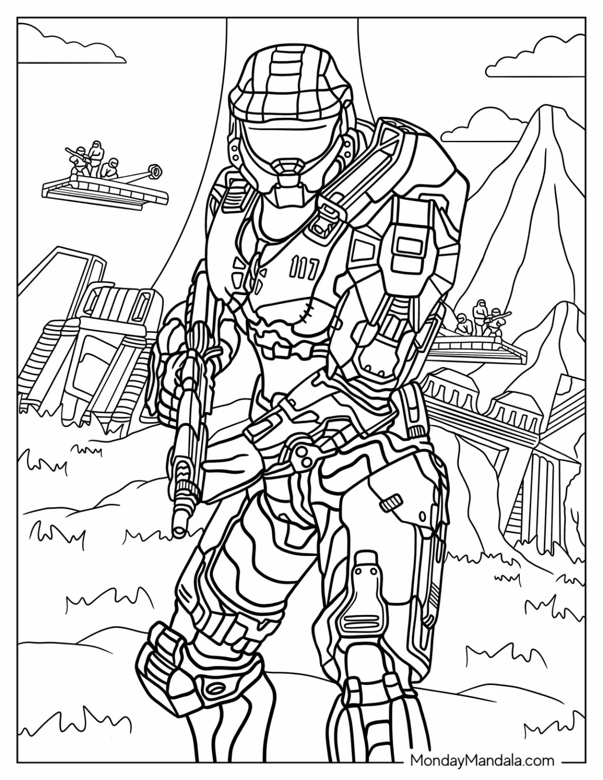 20 Halo Coloring Pages Free PDF Printables 20 Halo Coloring Pages Free PDF Printables