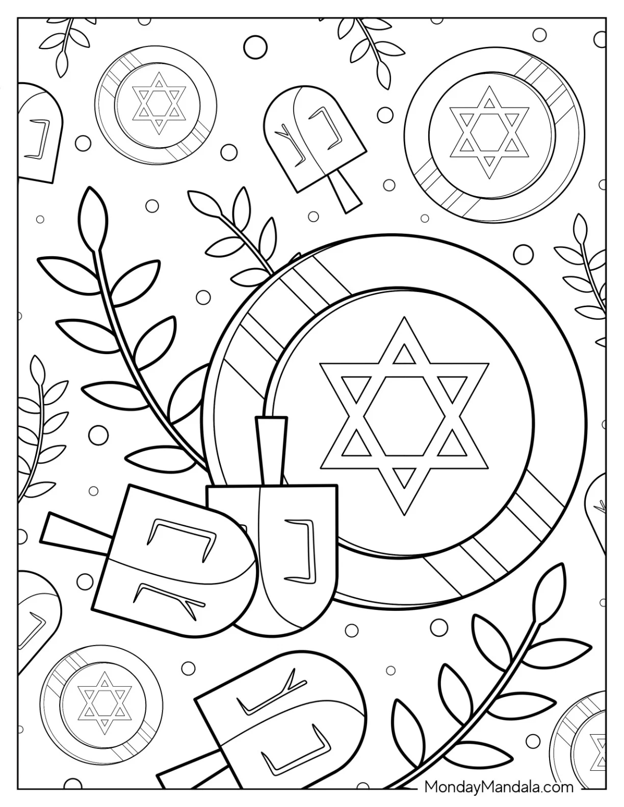 20 Hanukkah Coloring Pages Free PDF Printables 20 Hanukkah Coloring Pages Free PDF Printables
