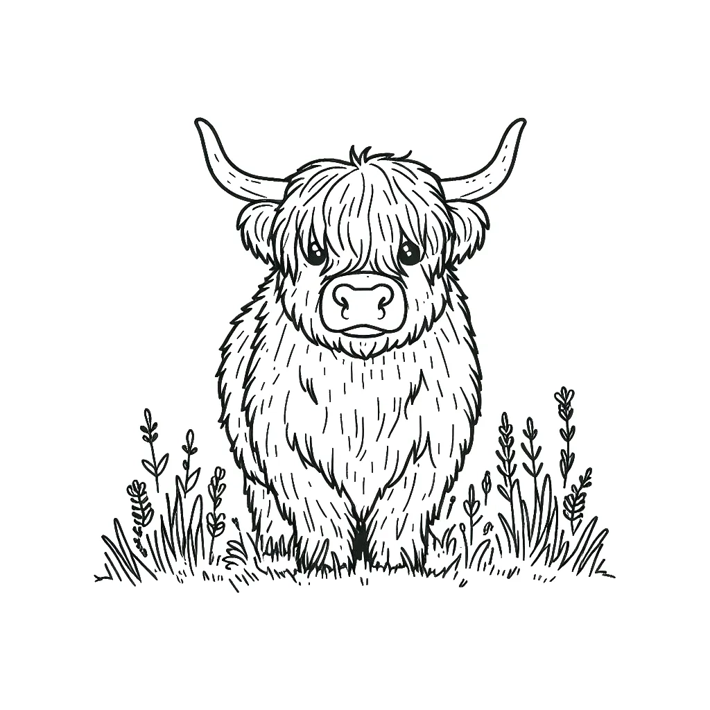 20 Highland Cow Coloring Pages For Kids Free Download Print 20 Highland Cow Coloring Pages For Kids Free Download Print