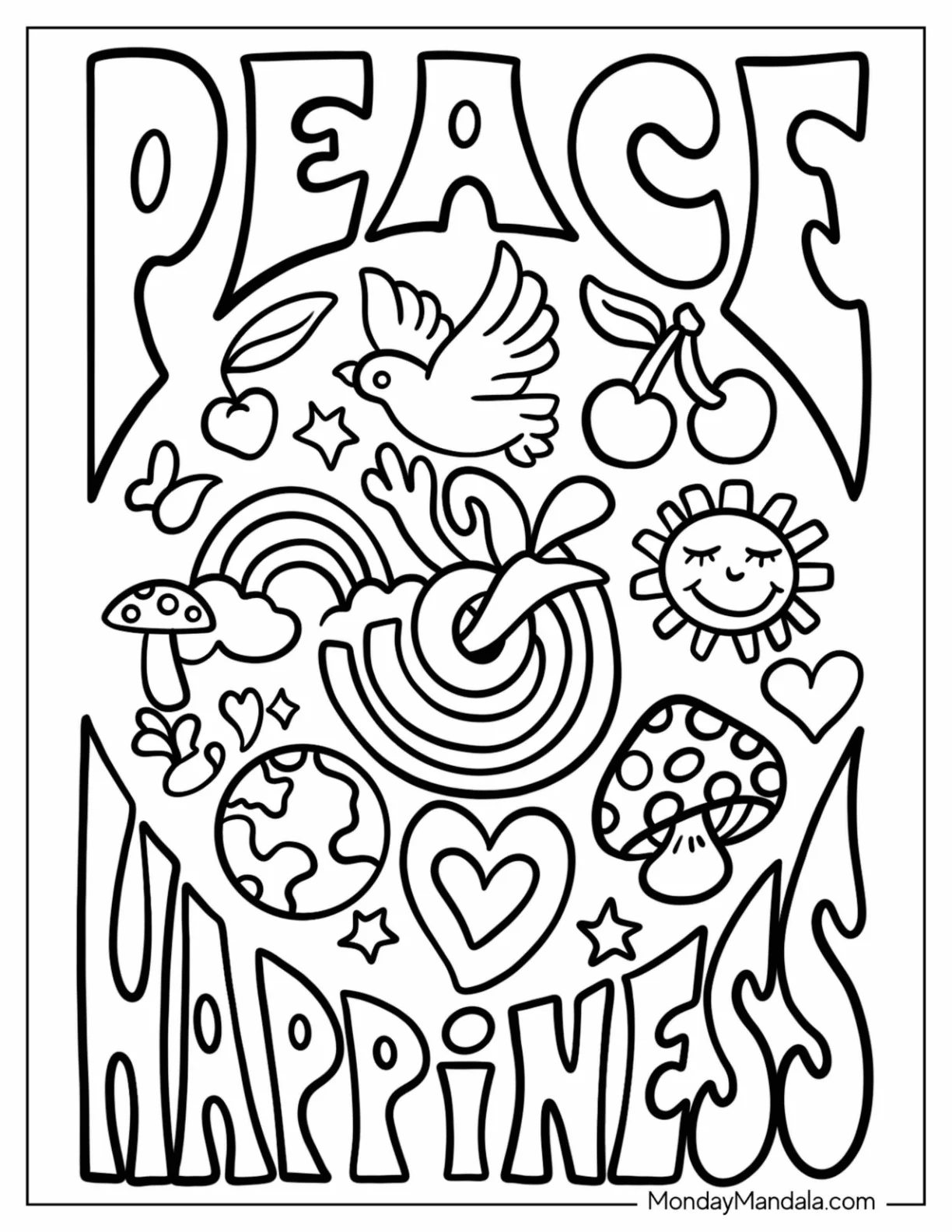 20 Hippie Coloring Pages Free PDF Printables 20 Hippie Coloring Pages Free PDF Printables