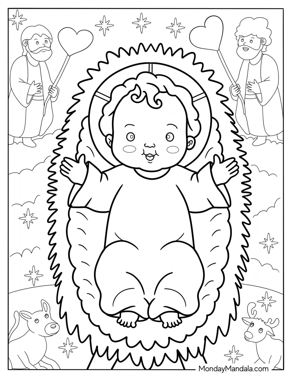 20 Nativity Coloring Pages Free PDF Printables 20 Nativity Coloring Pages Free PDF Printables
