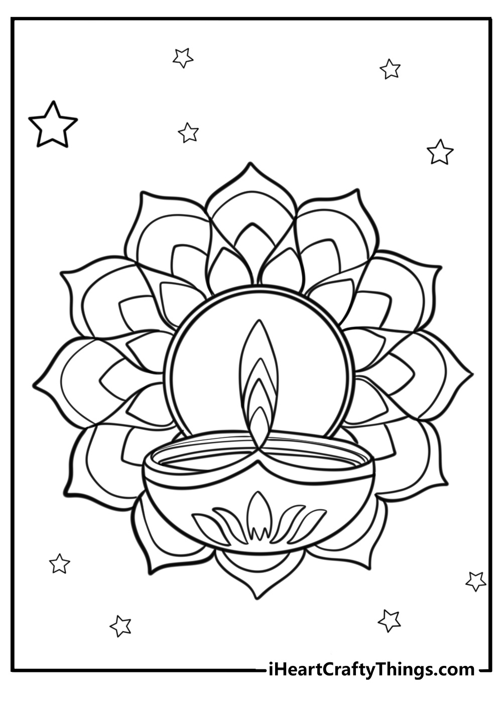 Free Printable Diwali Coloring Pages Printable