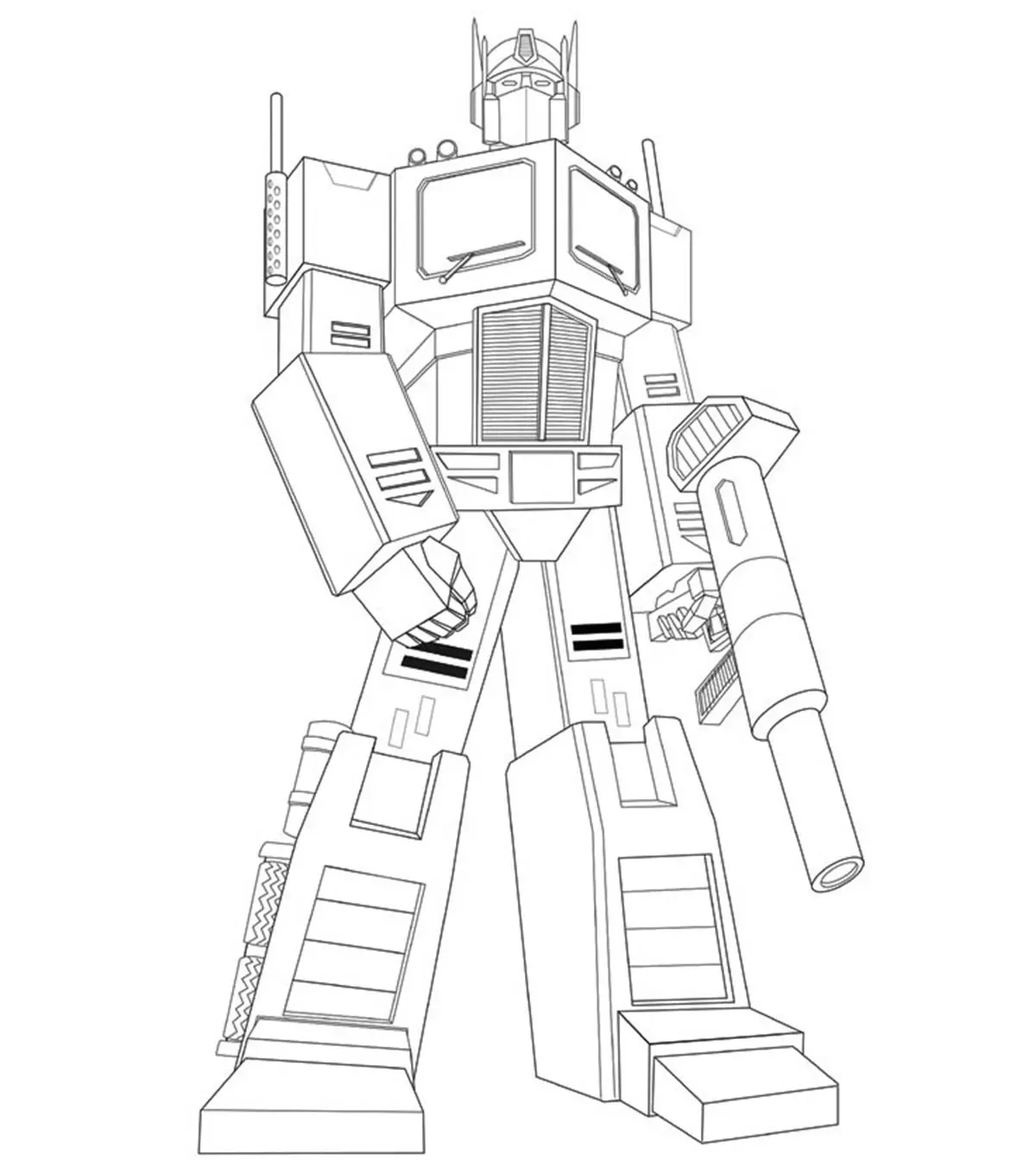 Transformer Coloring Pages Free