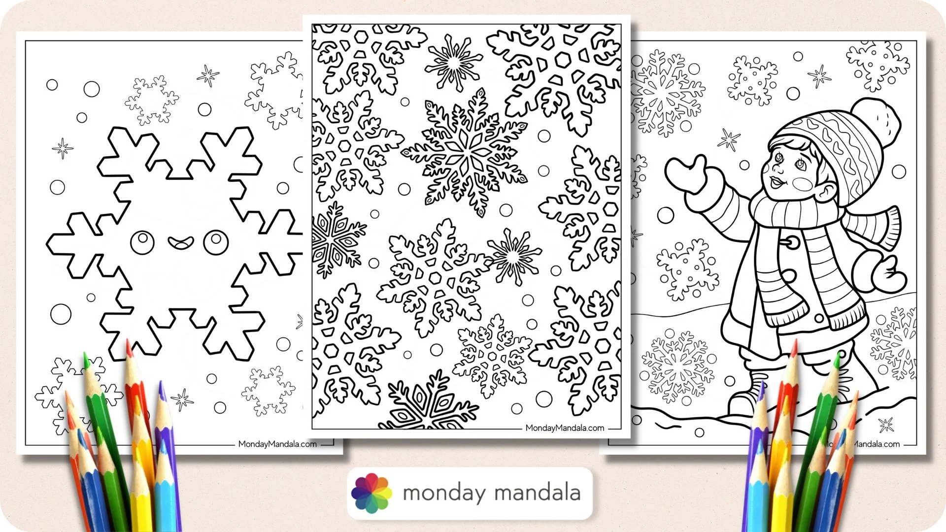 20 Snowflake Coloring Pages Free PDF Printables 