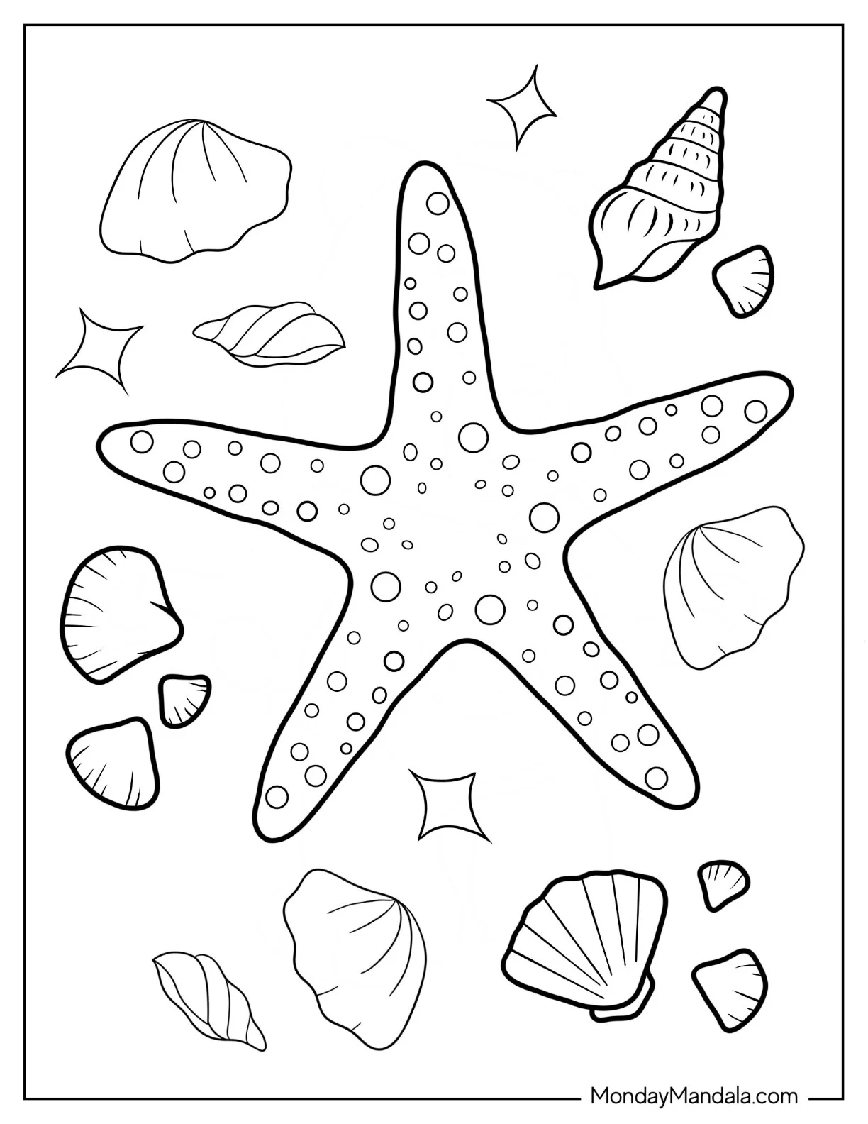 20 Starfish Coloring Pages Free PDF Printables 20 Starfish Coloring Pages Free PDF Printables