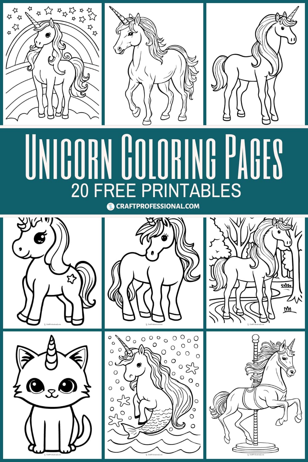 20 Unicorn Coloring Pages Magical Free Printables For Kids Adults 20 Unicorn Coloring Pages Magical Free Printables For Kids Adults