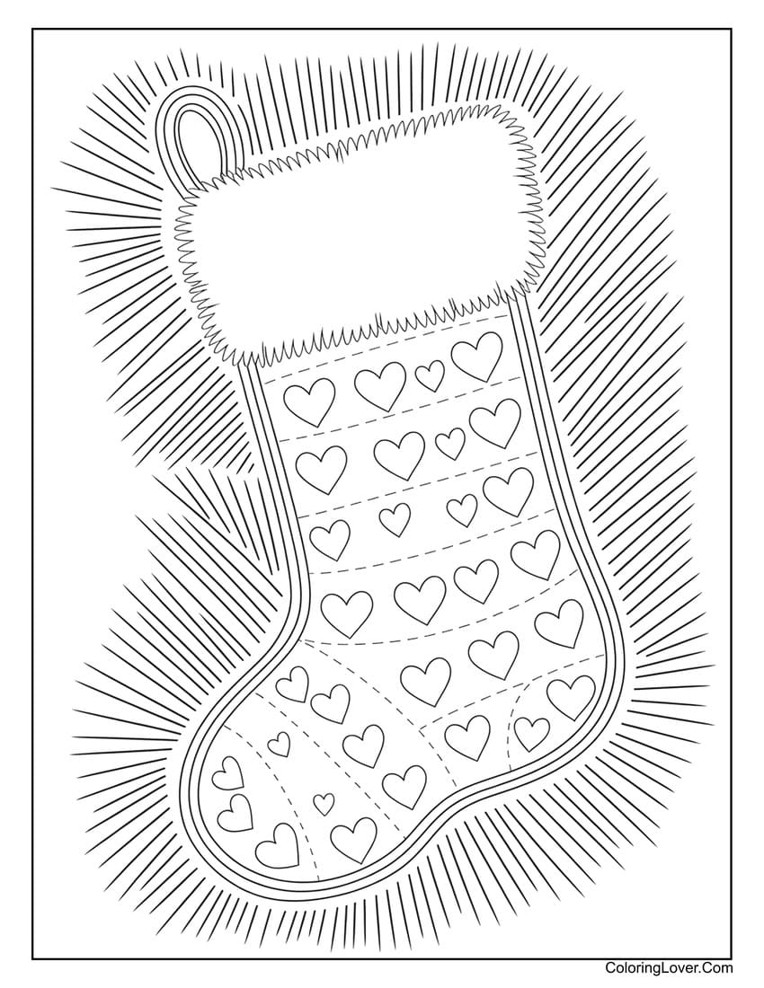 21 Christmas Stocking Coloring Pages Free Printables For All Ages 