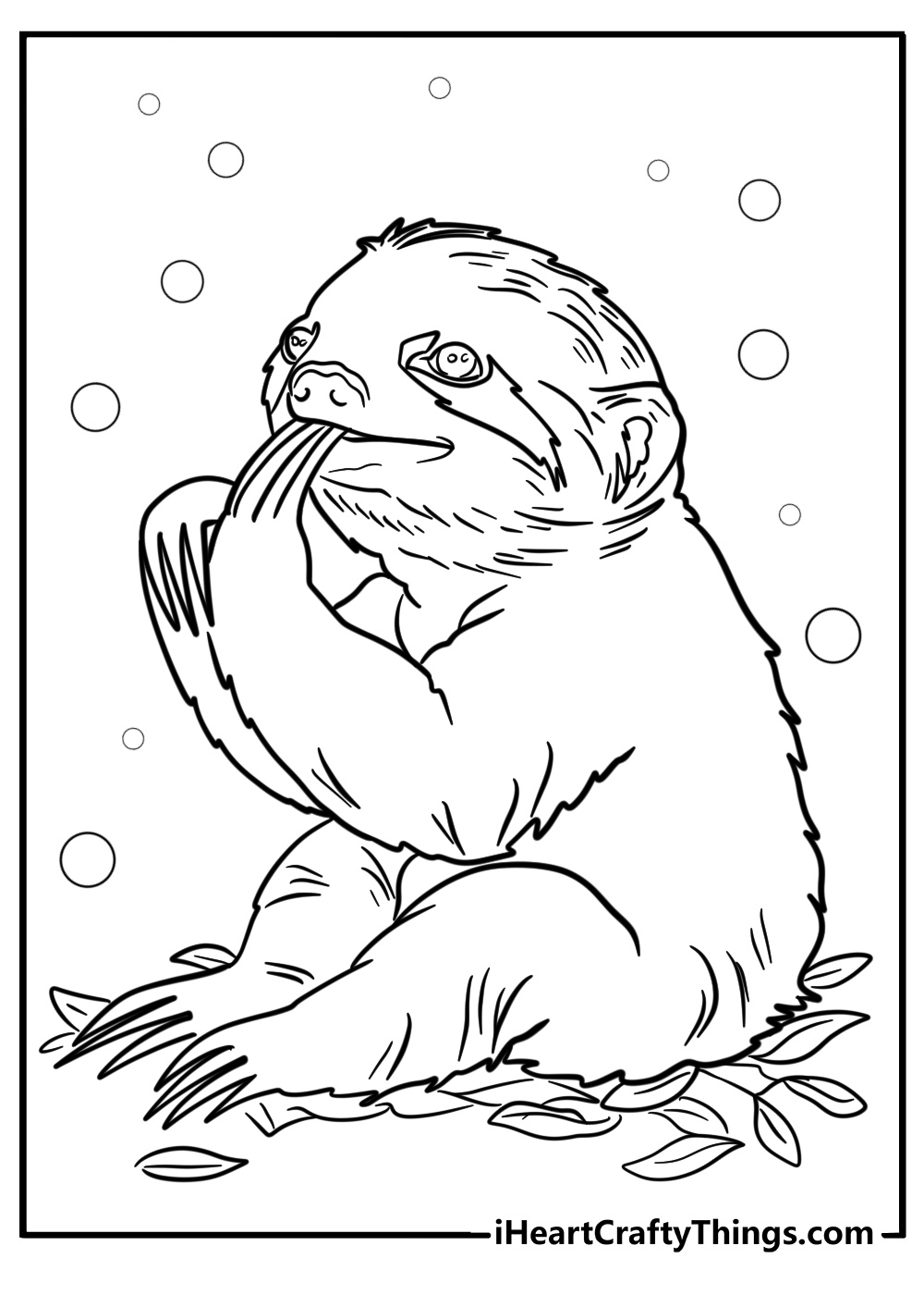 Sloth Coloring Pages Printable