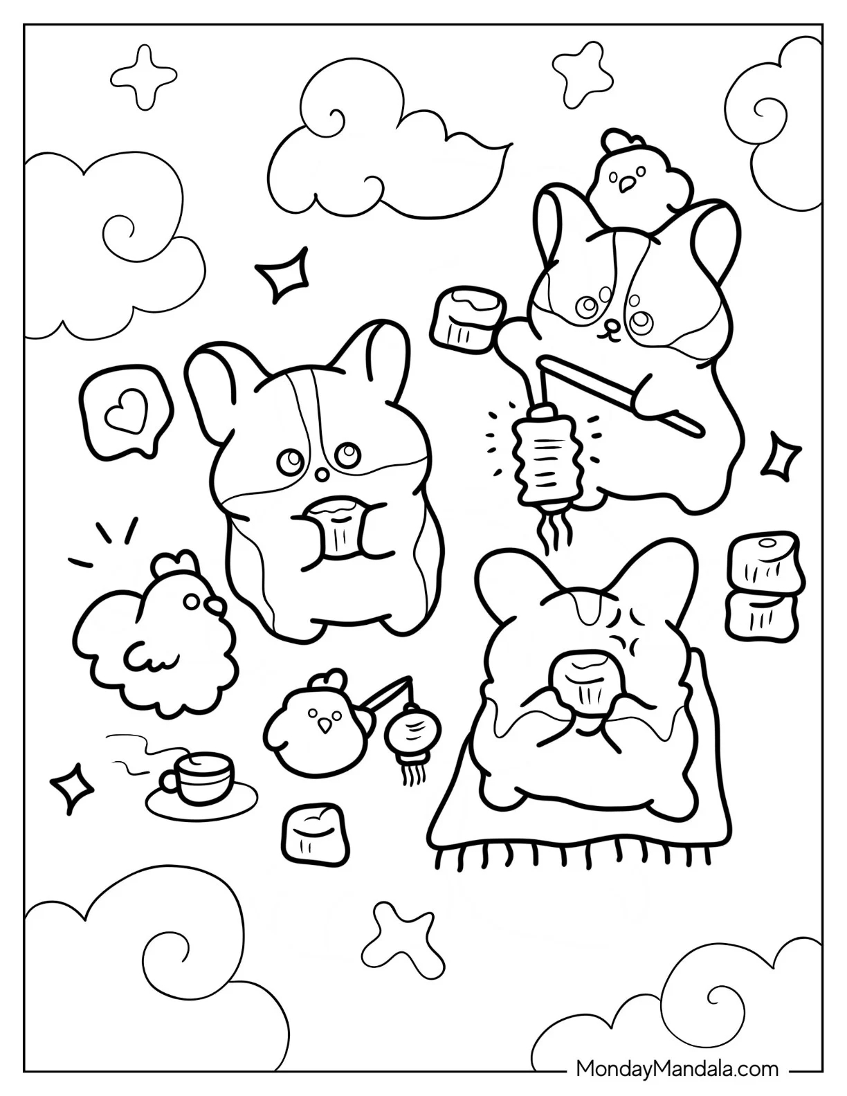 22 Corgi Coloring Pages Free PDF Printables 