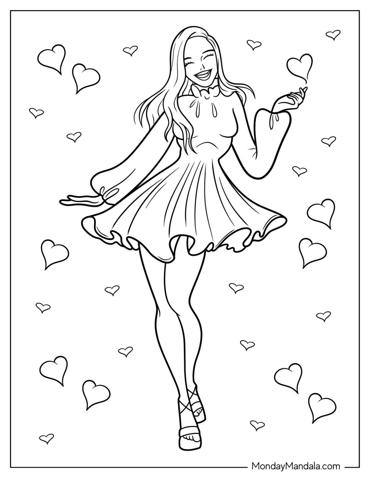 22 Fashion Coloring Pages Free PDF Printables 5617468