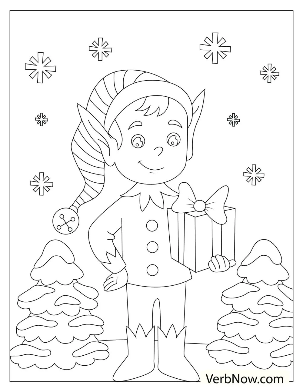 22 Free Elf Coloring Pages For Download Printable PDF 22 Free Elf Coloring Pages For Download Printable PDF