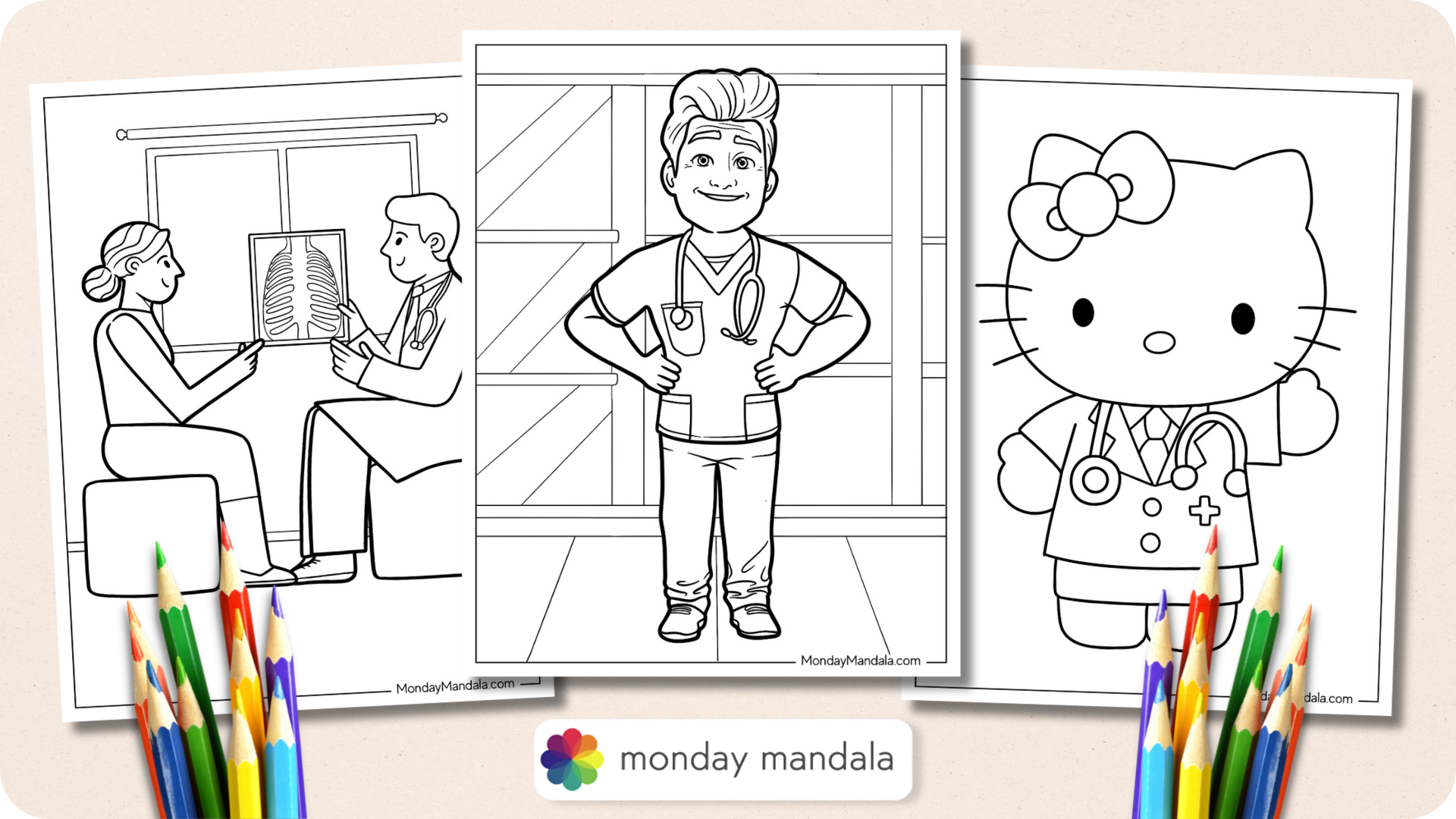 23 Doctor Nurse Coloring Pages Free PDF Printables 