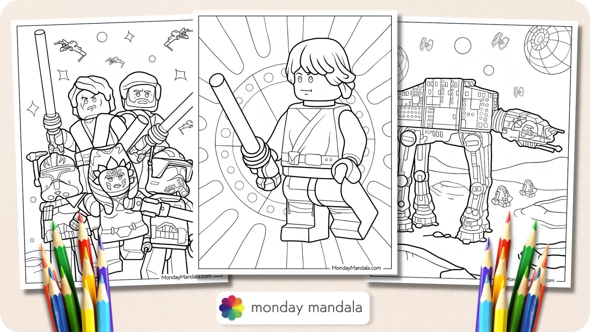 24 Lego Star Wars Coloring Pages Free PDF Printables 