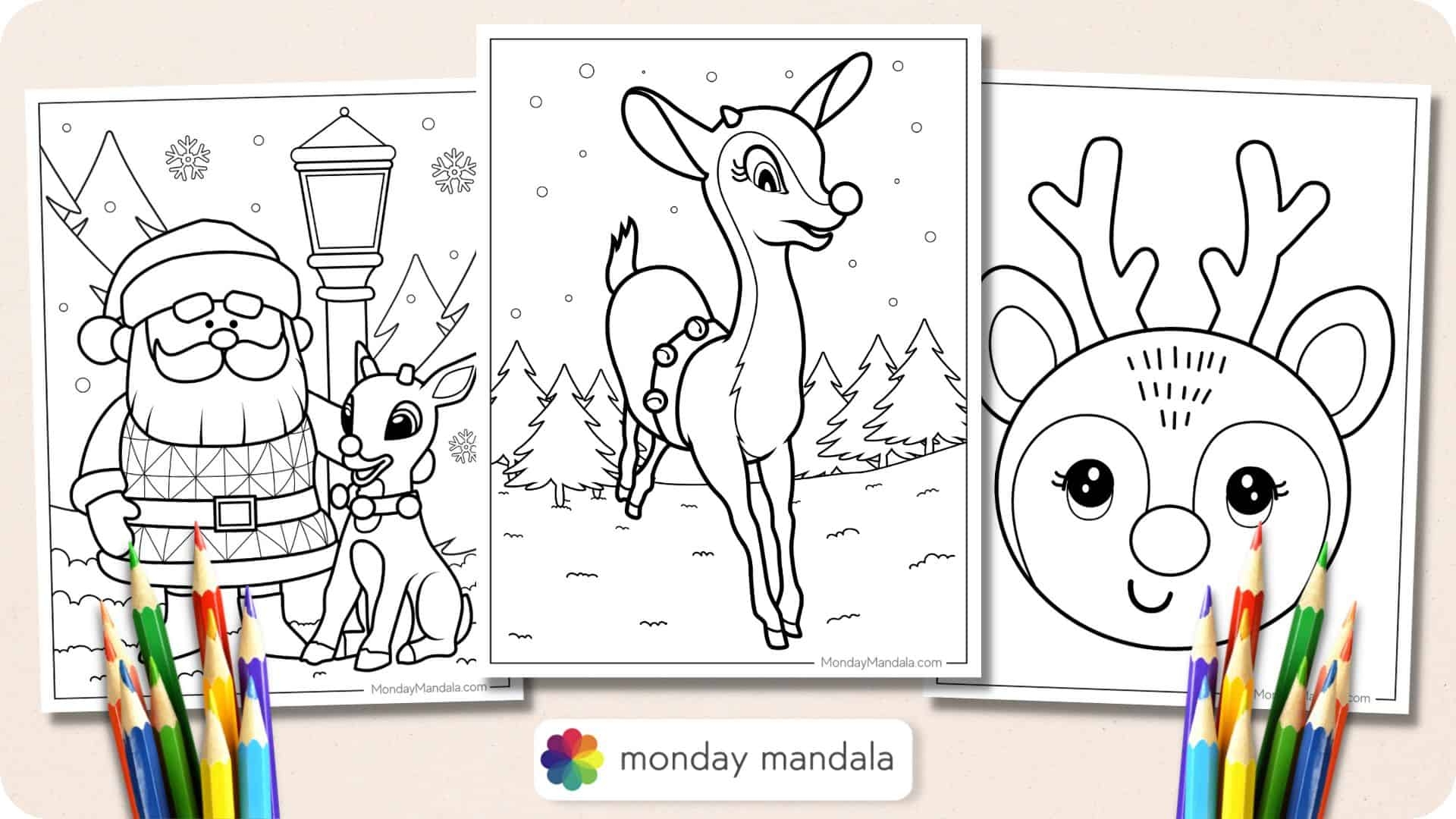 Rudolph Coloring Pages Printable