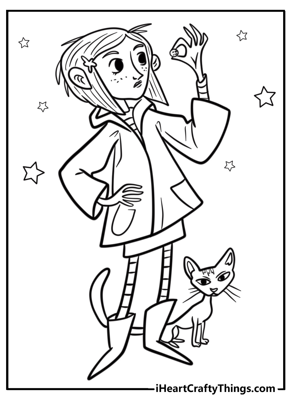 Coraline Coloring Pages Free