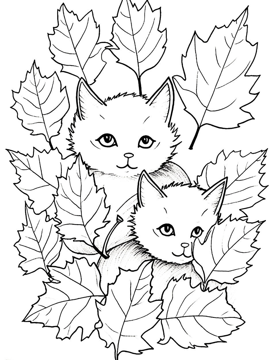 Free Printable Autumn Leaves Coloring Pages