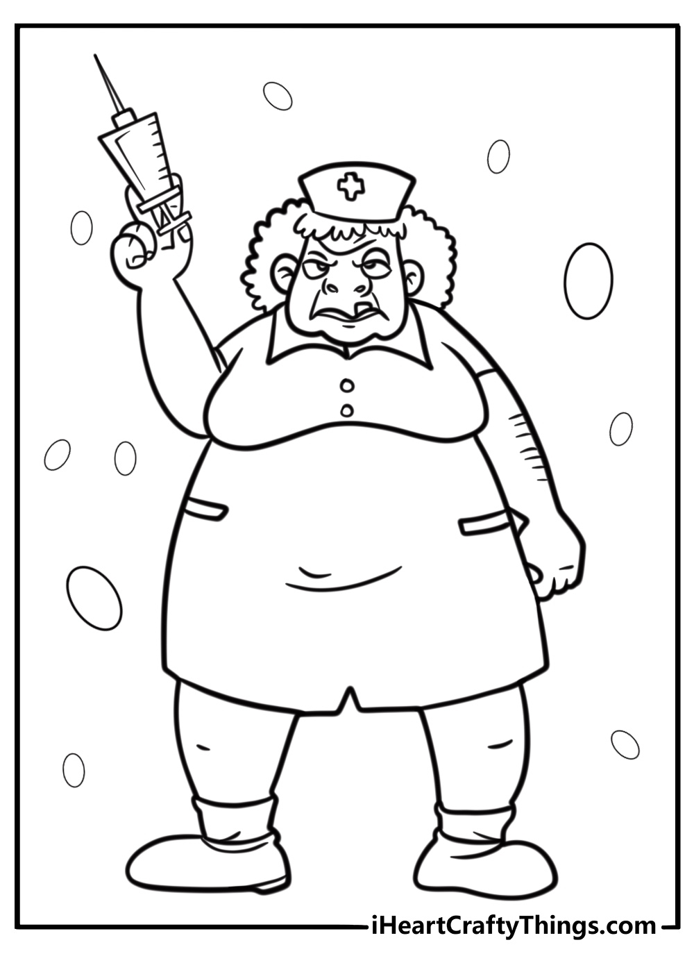 Printable Nurse Coloring Pages