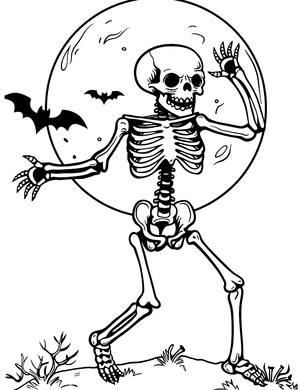 25 Skeleton Coloring Pages Printable Fun Sheets