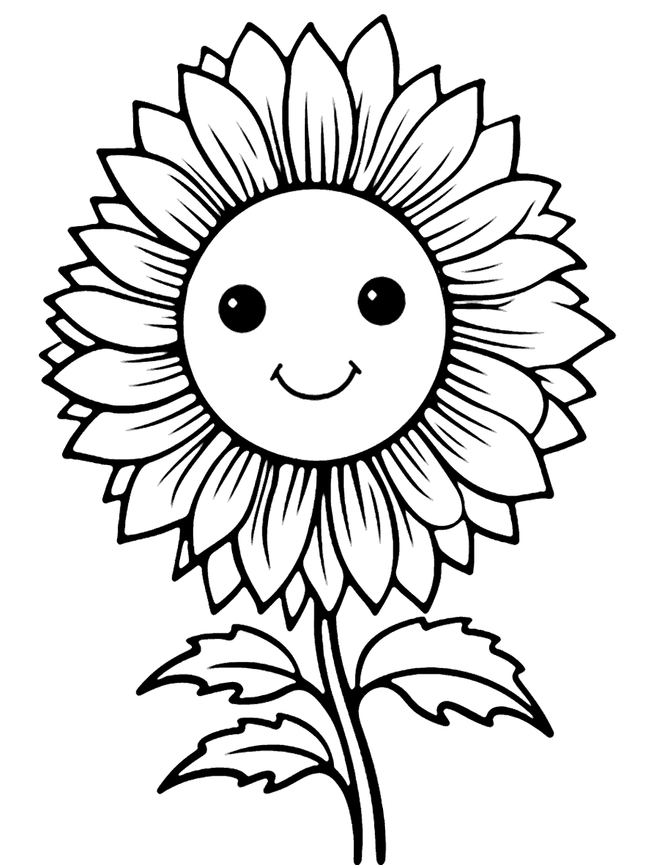 25 Sunflower Coloring Pages Free Fun Sheets