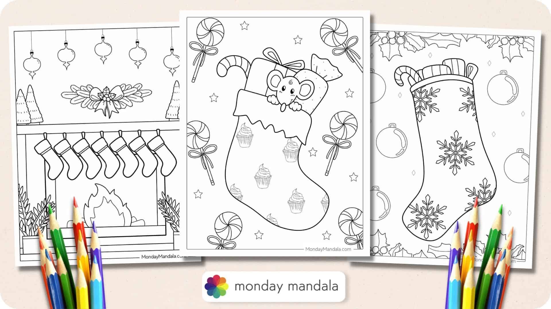26 Christmas Stocking Coloring Pages Free Printables 26 Christmas Stocking Coloring Pages Free Printables
