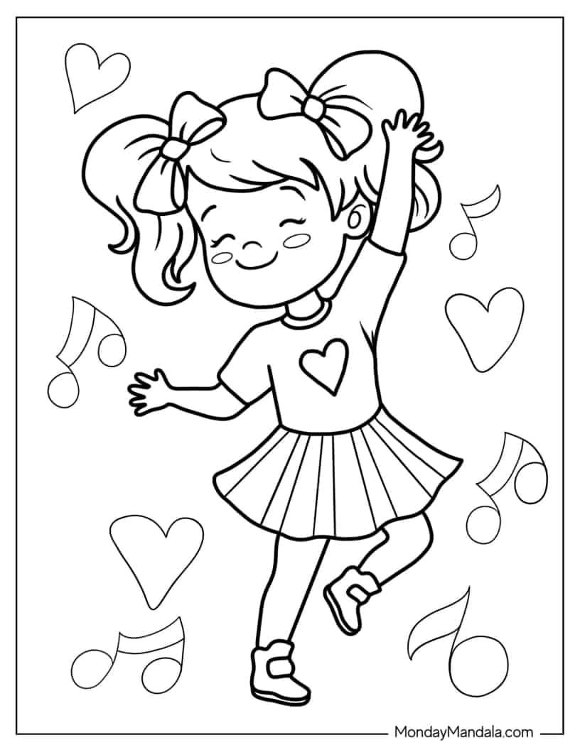 26 Dancing Coloring Pages Free PDF Printables 26 Dancing Coloring Pages Free PDF Printables