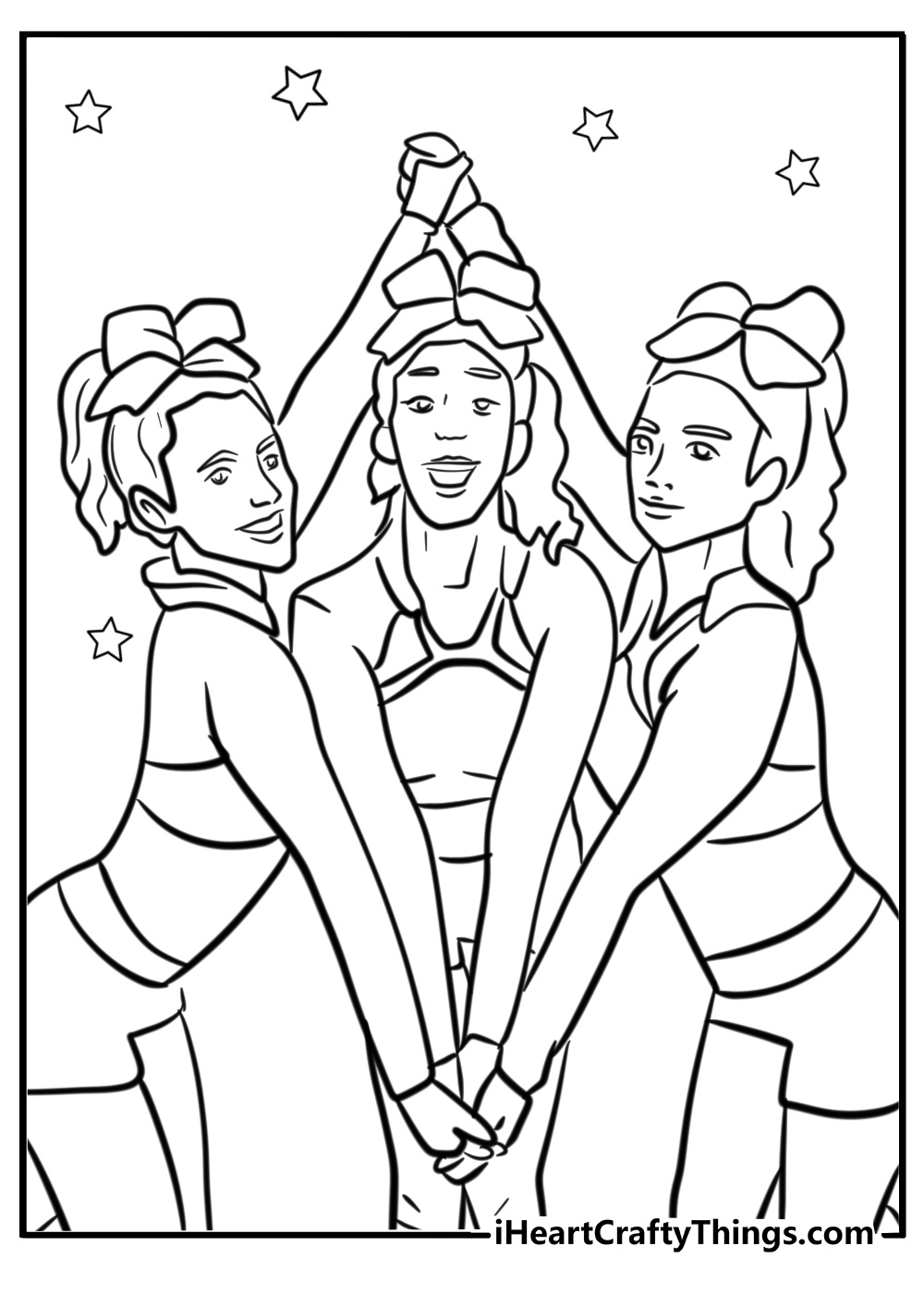 Free Cheerleading Coloring Pages