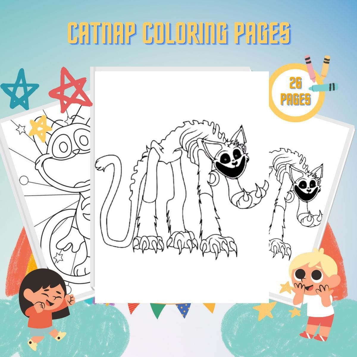 27 Catnap Coloring Pages Download And PDF Printables 27 Catnap Coloring Pages Download And PDF Printables