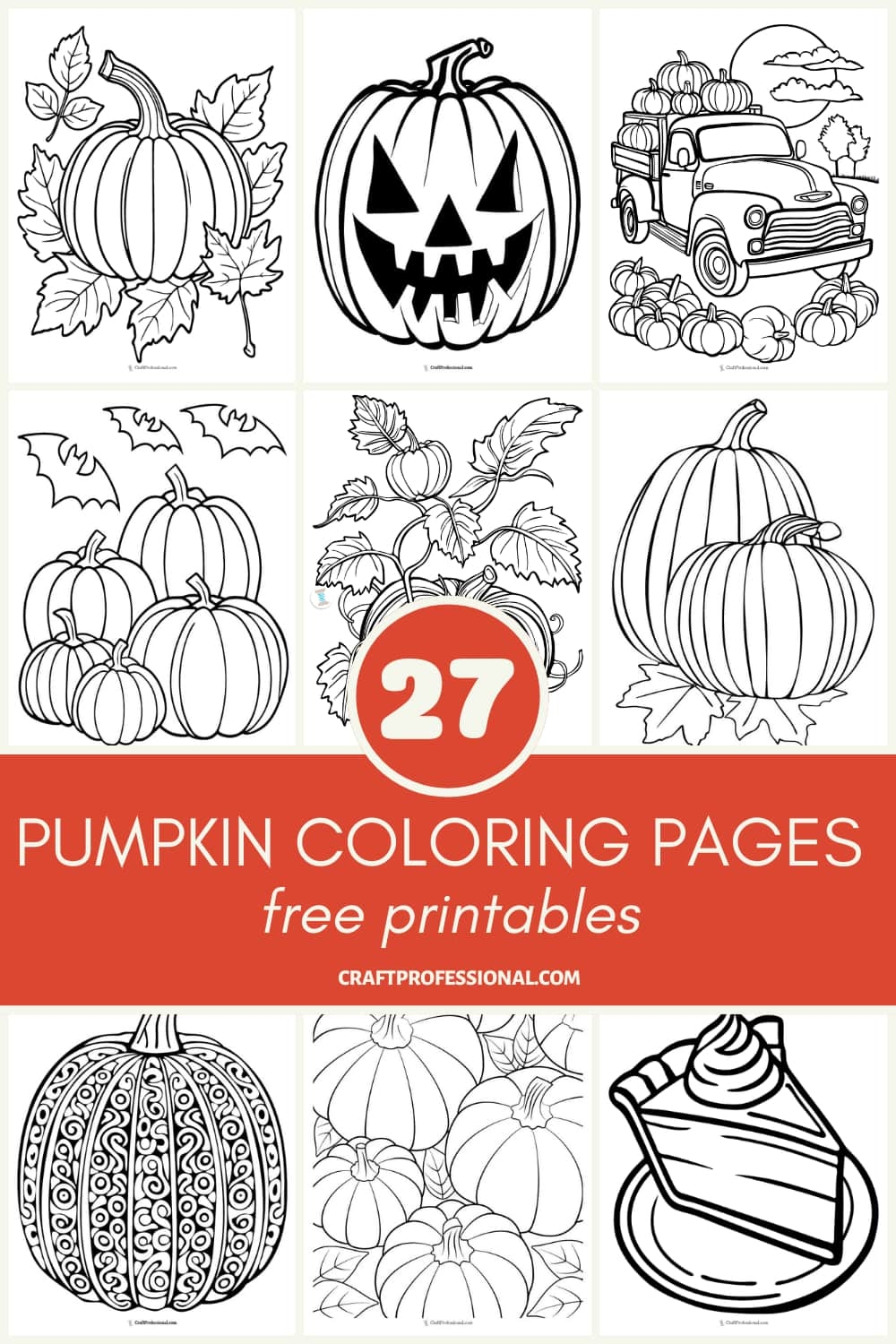 27 Pumpkin Coloring Pages Free Printables For Kids Adults To Color