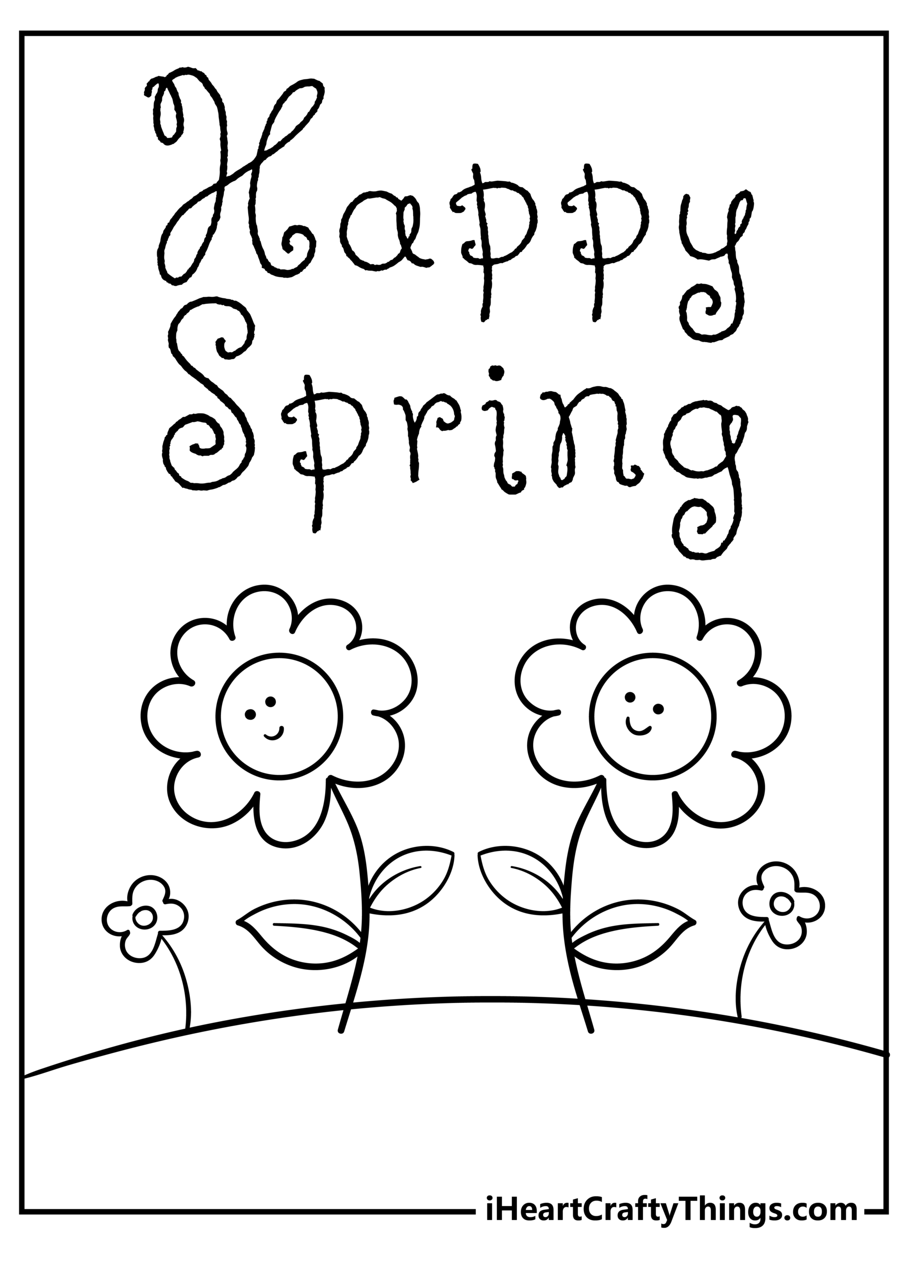 Adult Coloring Pages Free Printable Spring