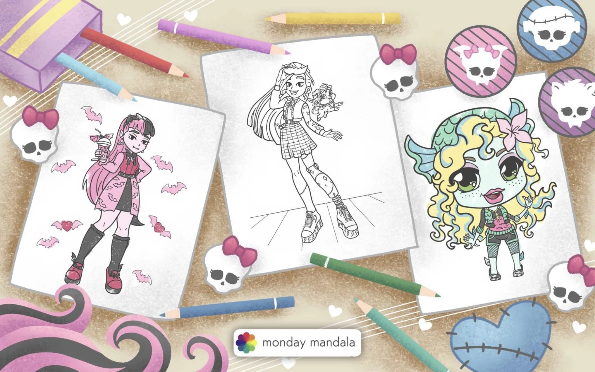 Free Printable Monster High Coloring Pages