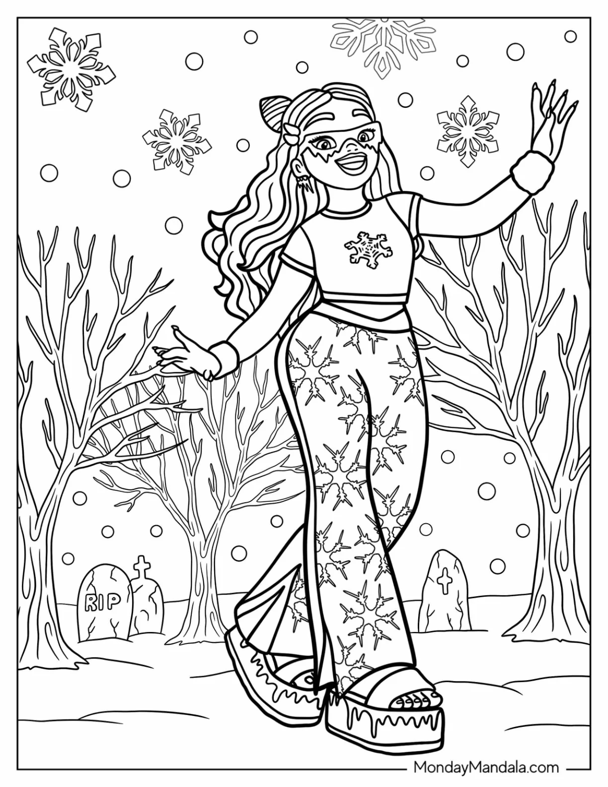 28 Monster High Coloring Pages Free PDF Printables 