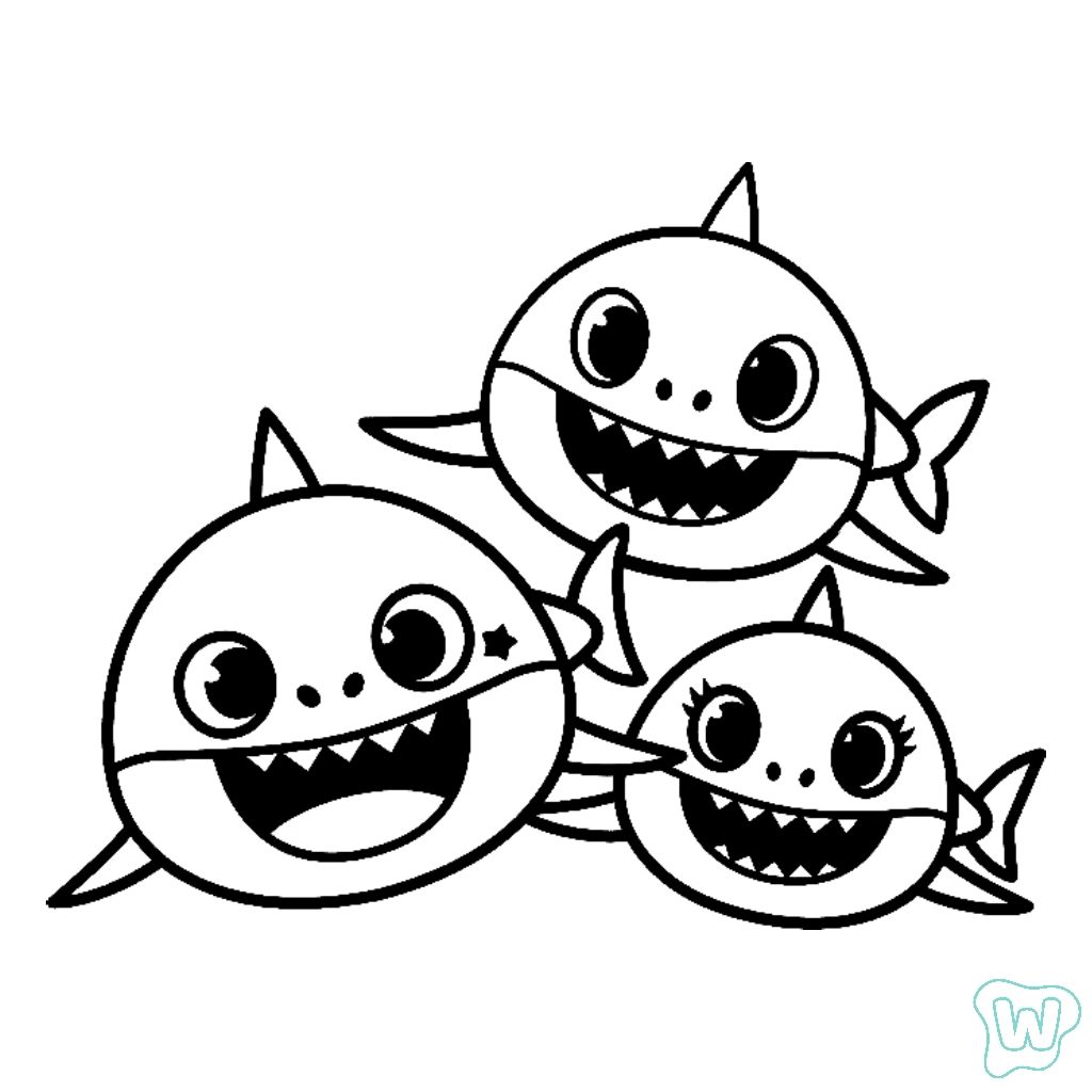 29 Baby Shark Coloring Pages Free PDF Pages 29 Baby Shark Coloring Pages Free PDF Pages