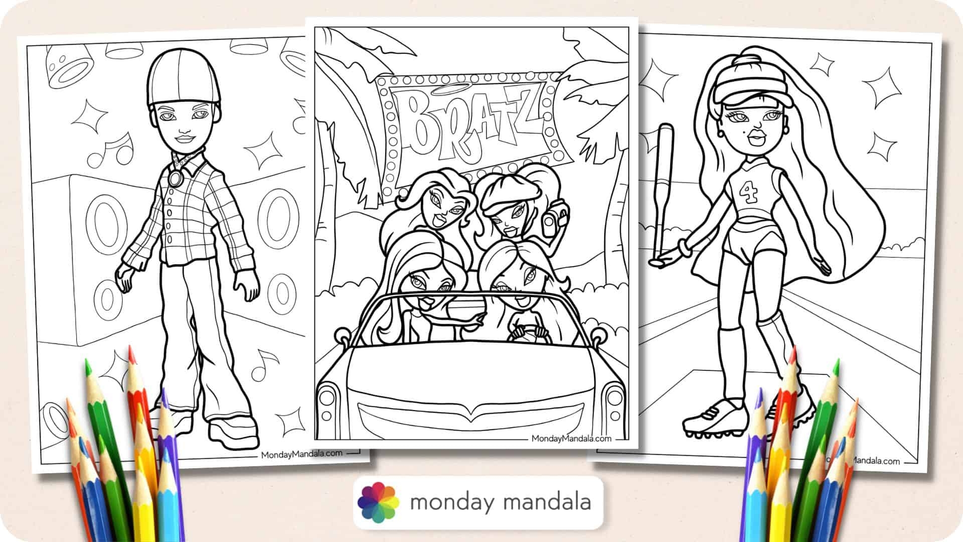 29 Bratz Coloring Pages Free PDF Printables 