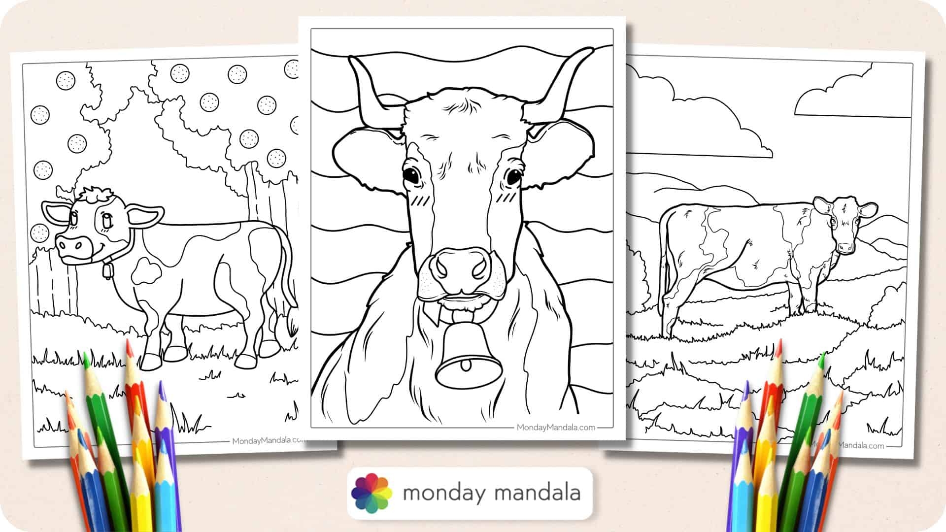 30 Cow Coloring Pages Free PDF Printables 30 Cow Coloring Pages Free PDF Printables