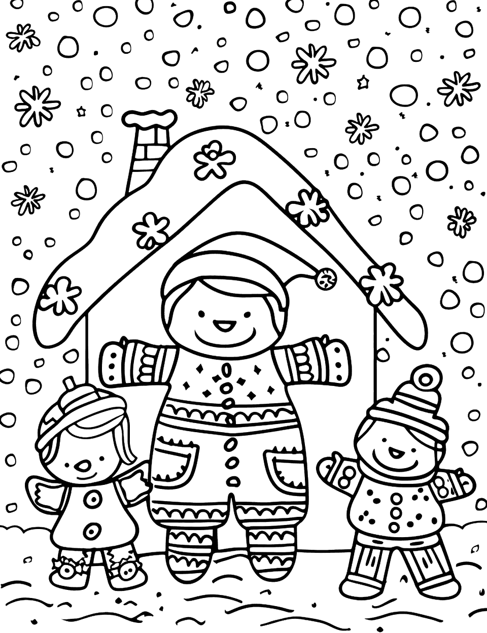 30 Gingerbread Coloring Pages Free Fun Sheets