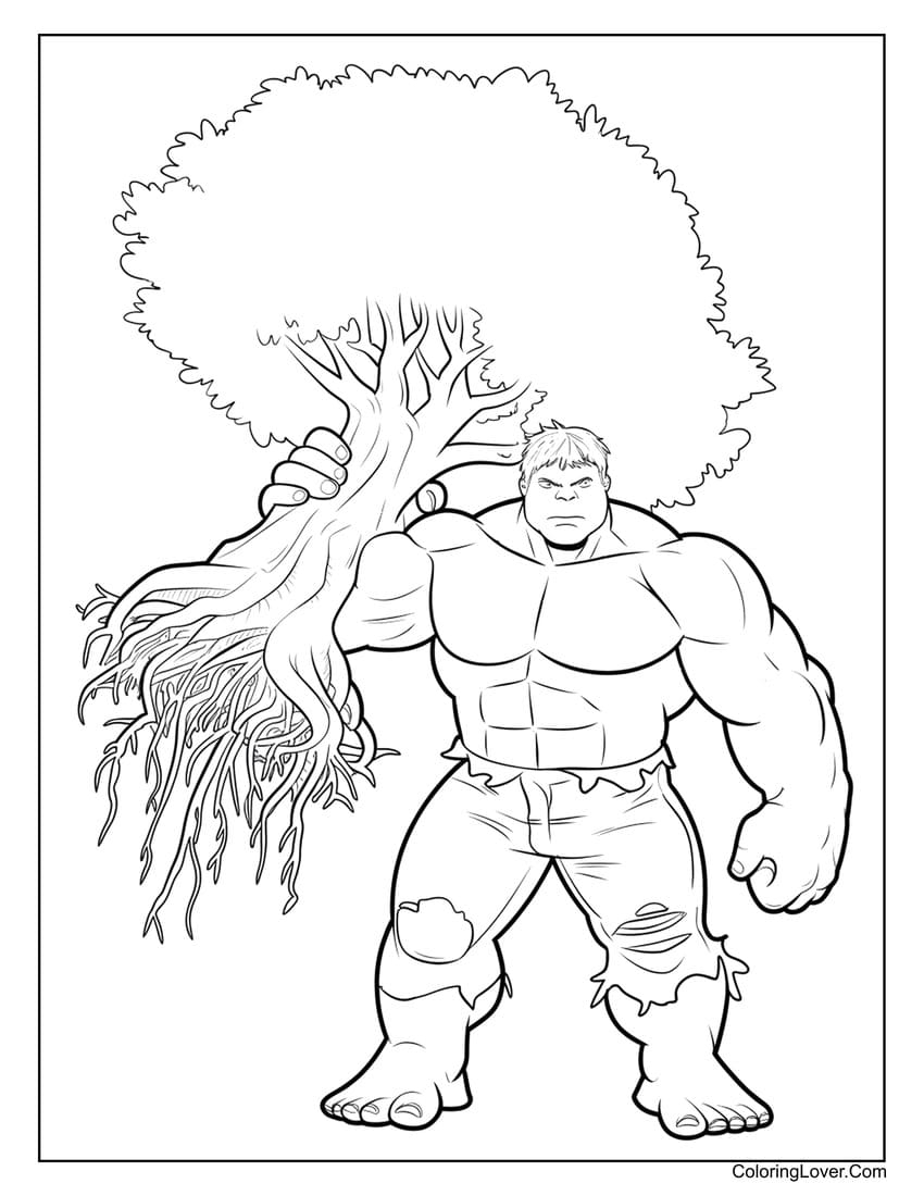 Thor Printable Coloring Pages