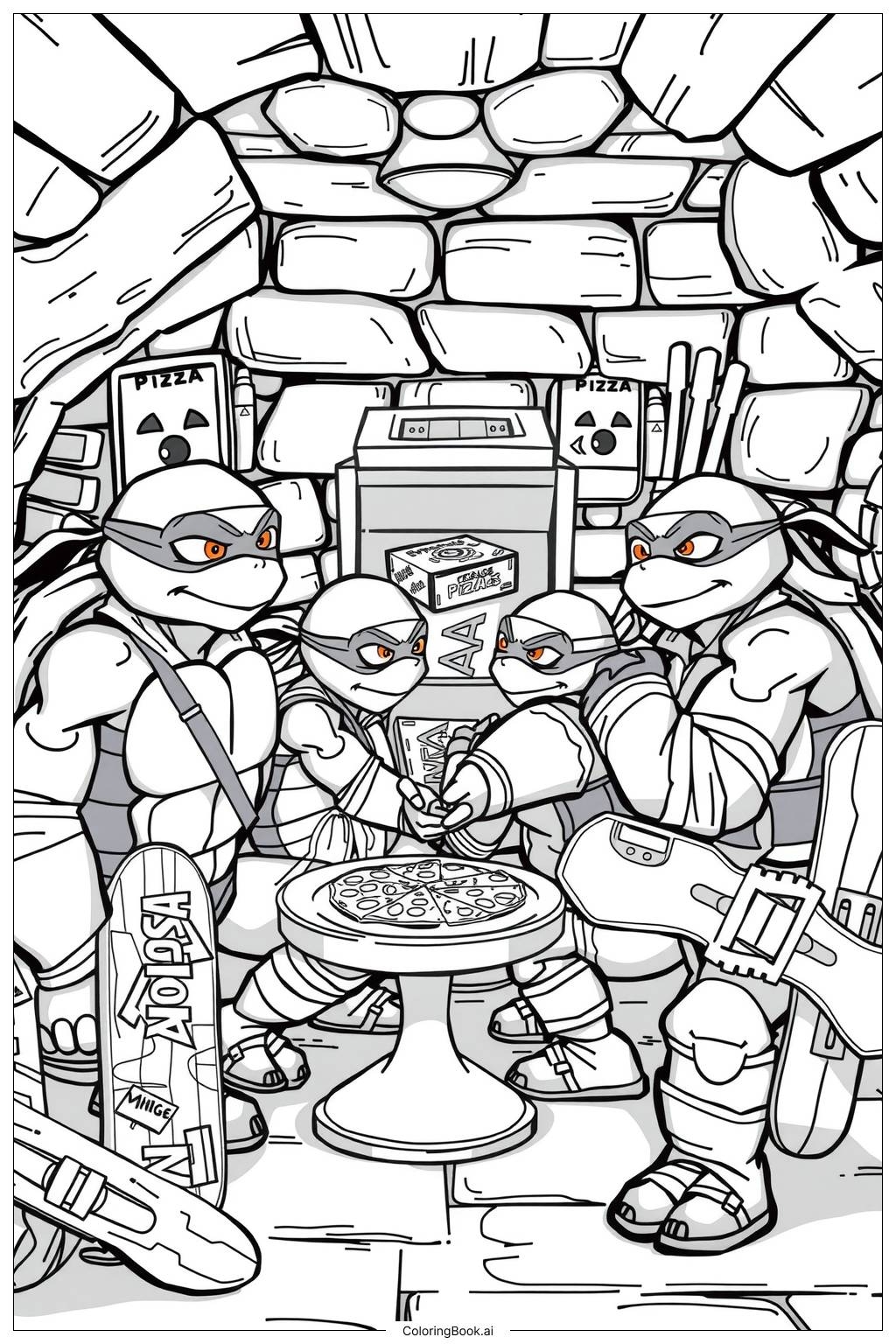 30 Ninja Turtle Coloring Pages Free PDF PNG Printables 30 Ninja Turtle Coloring Pages Free PDF PNG Printables