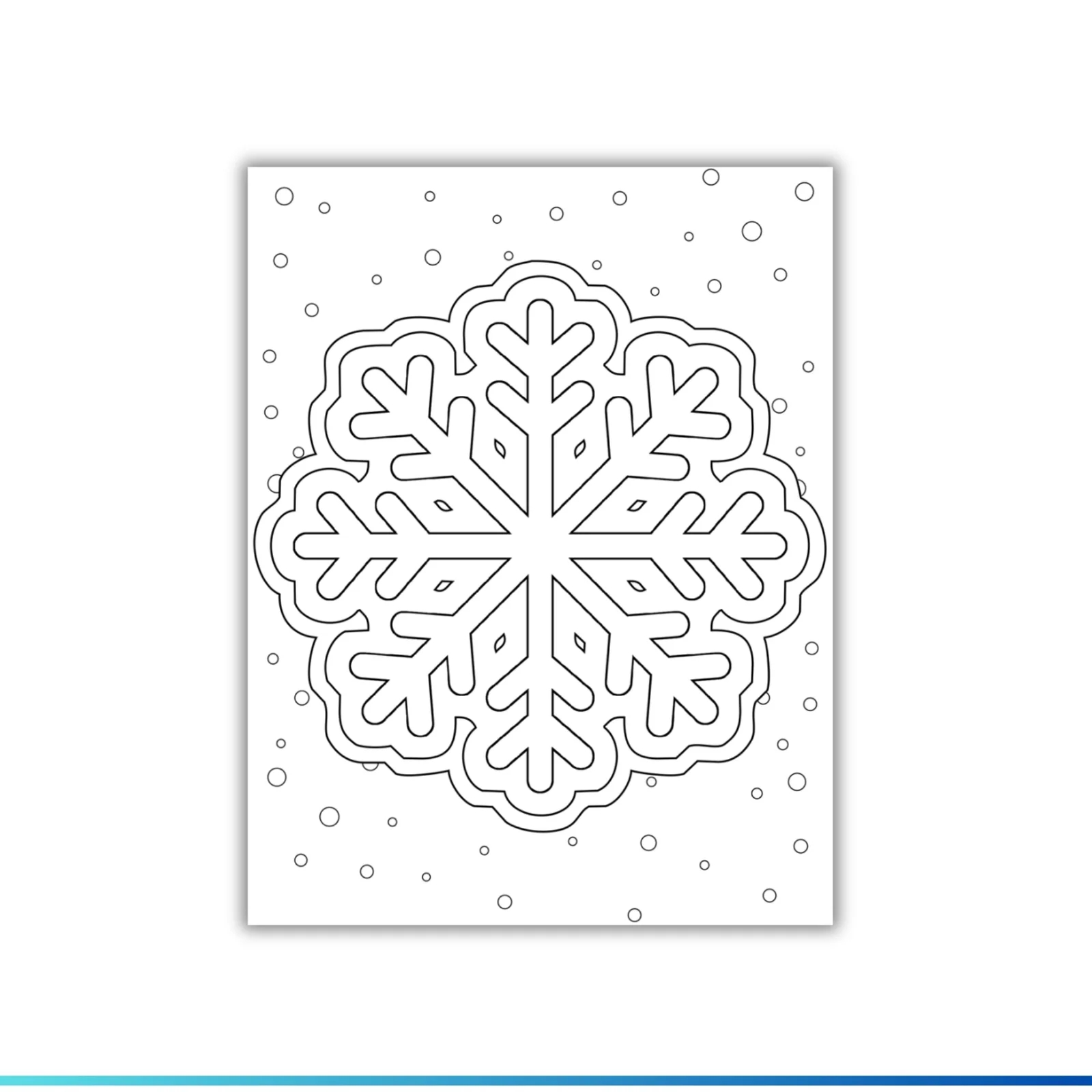 Snowflakes Printable Coloring Pages