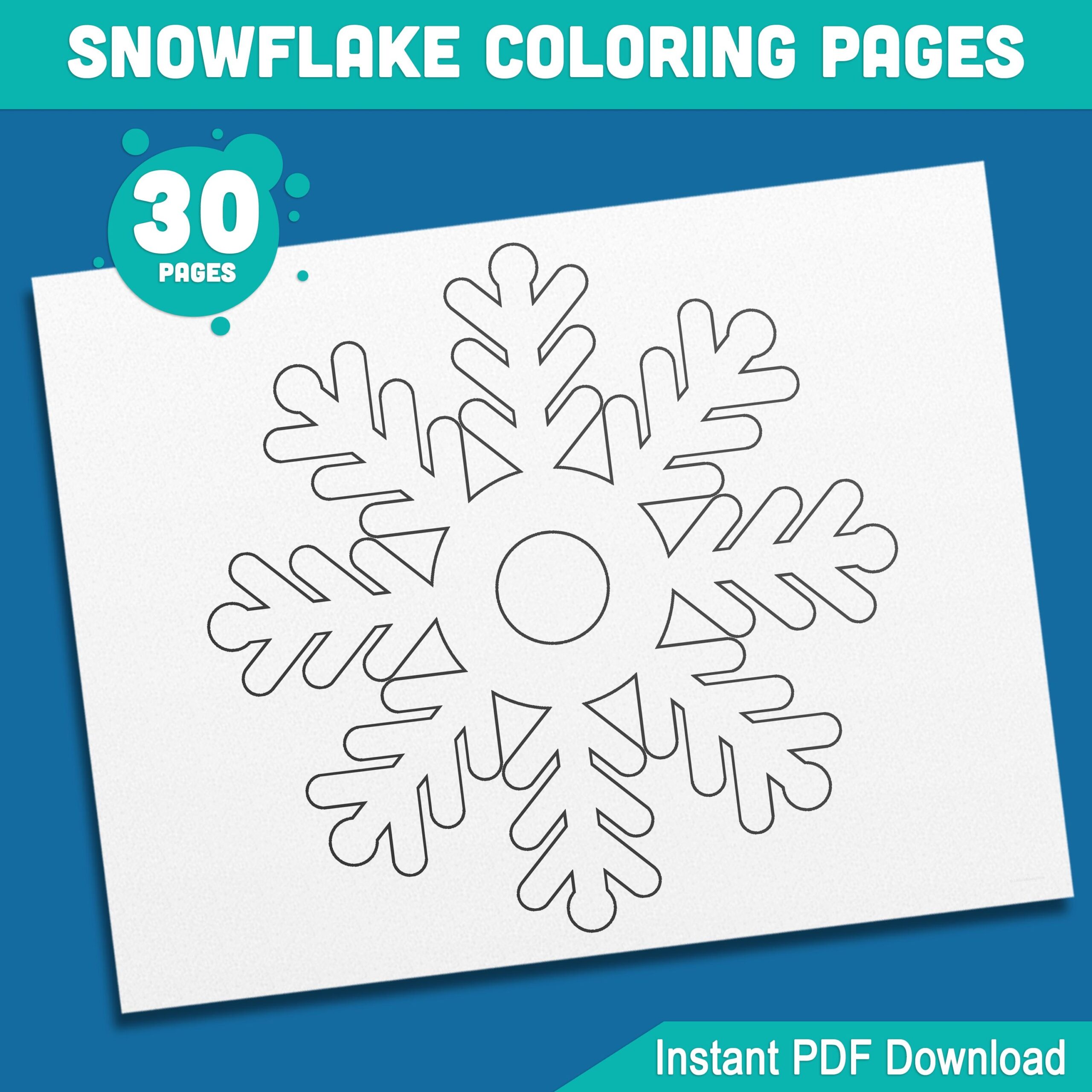 Free Snowflake Coloring Pages To Print