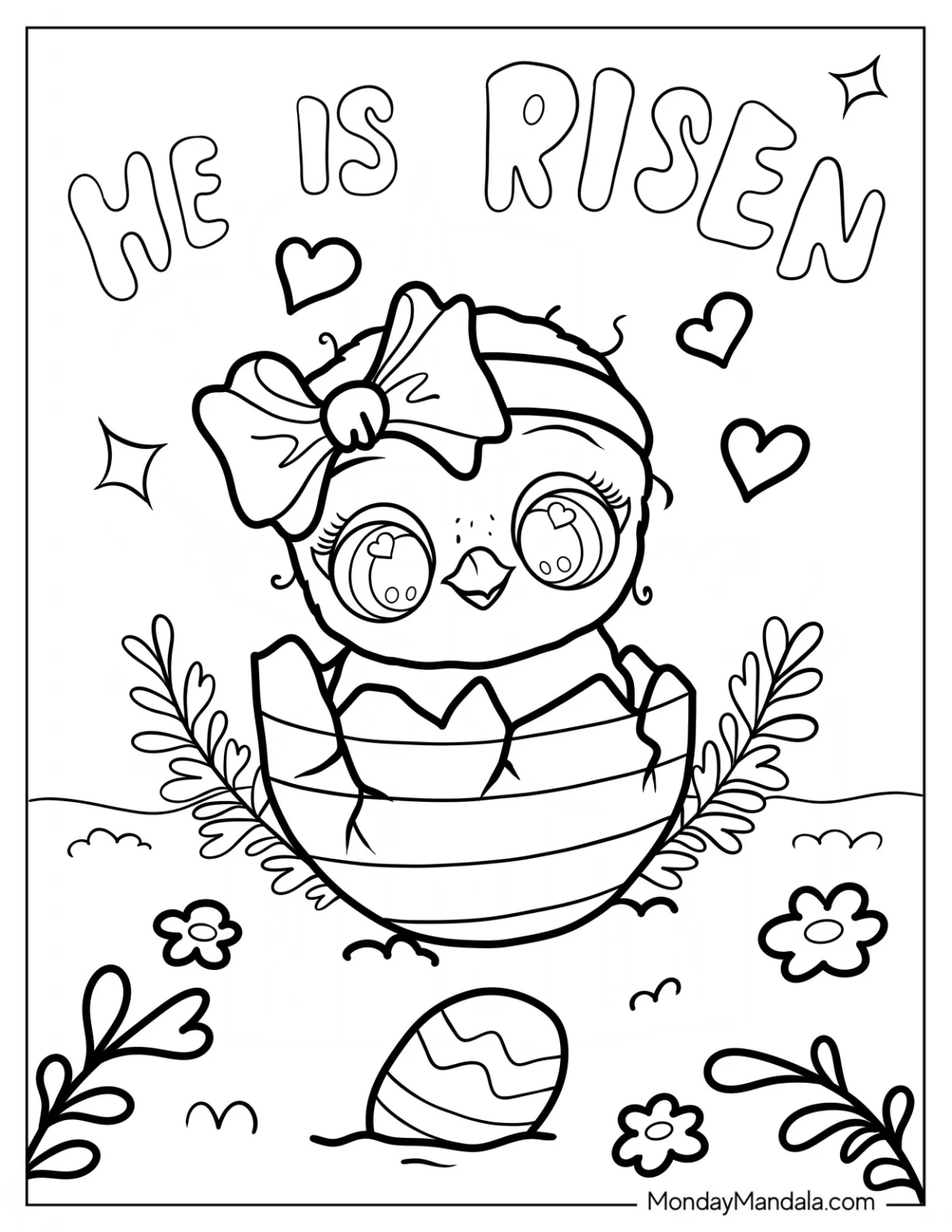 Free Printable Easter Coloring Page Free Printable Easter Coloring Page