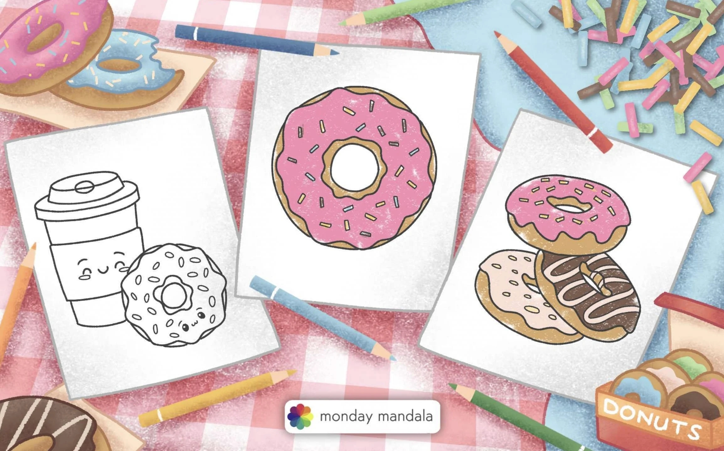 Donut Coloring Page Free Printable Donut Coloring Page Free Printable