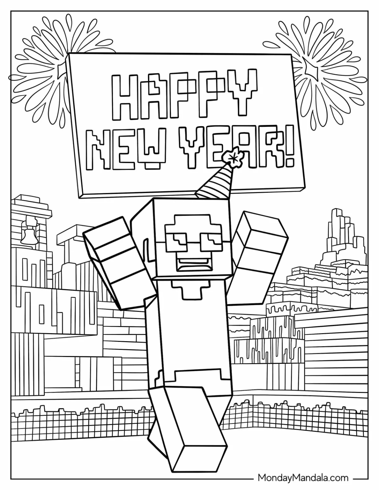 32 New Year Coloring Pages Free PDF Printables 32 New Year Coloring Pages Free PDF Printables
