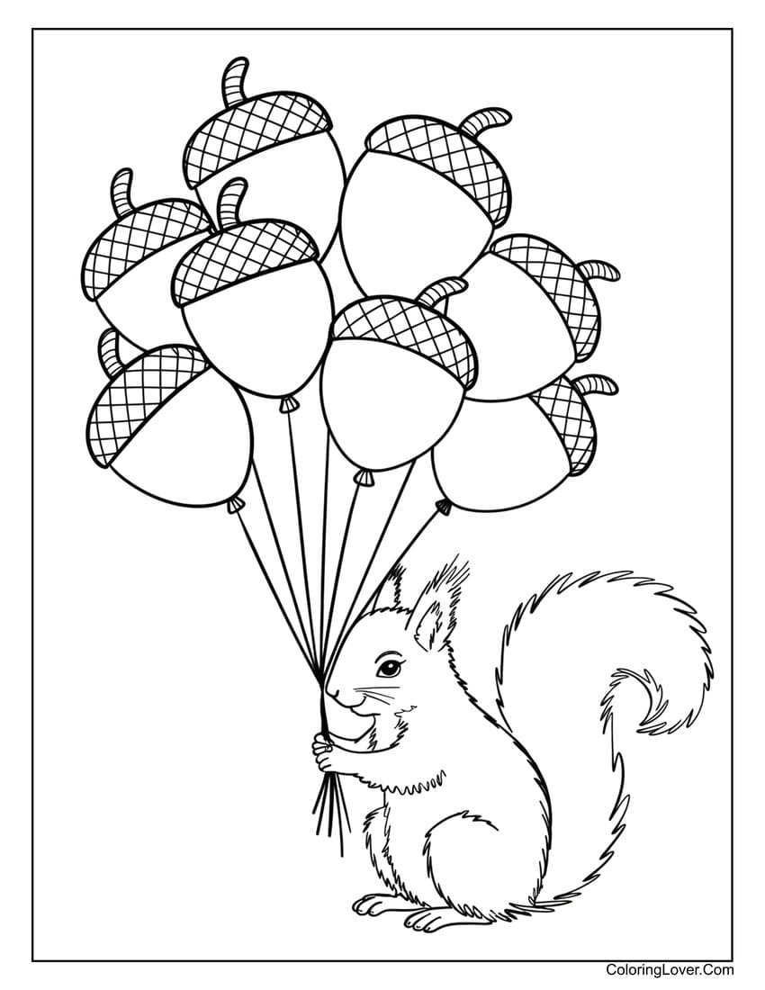 33 Squirrel Coloring Pages Free Printables For Kids 