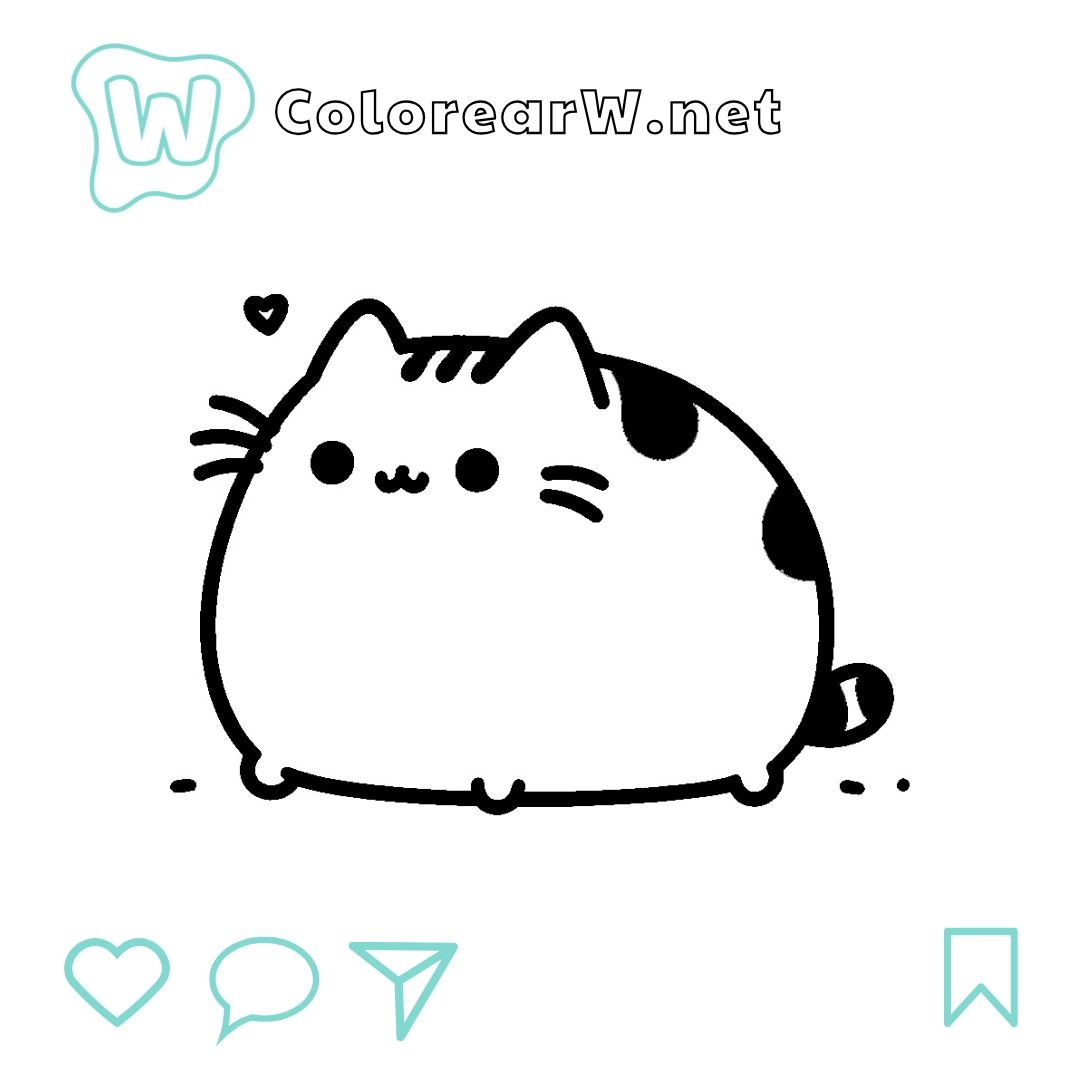 34 Pusheen Coloring Pages Adorable And Fun Pages