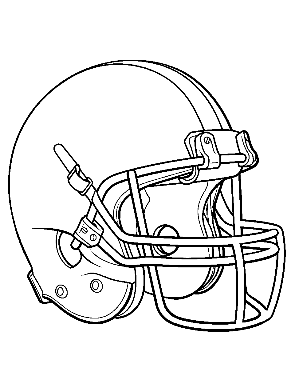 Football Coloring Page Printable