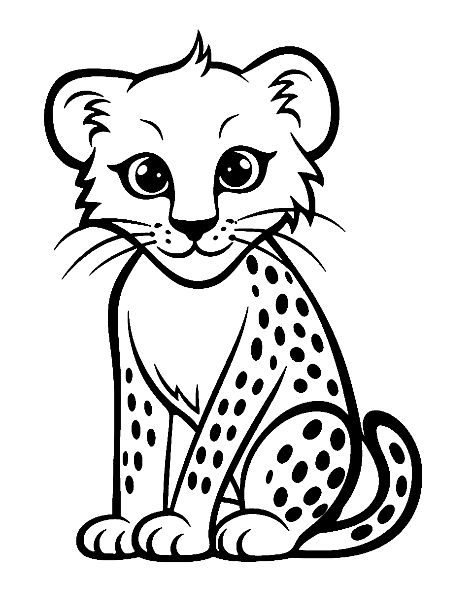 35 Cheetah Coloring Pages Cute Sheets For Kids